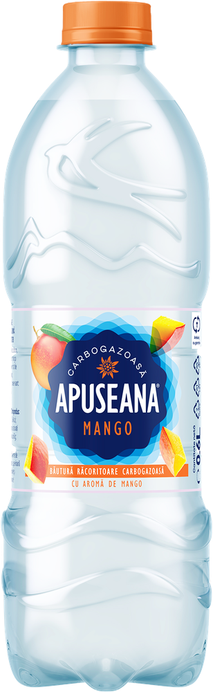 Apă aromatizată carbogazoasă cu gust de mango 0.6L