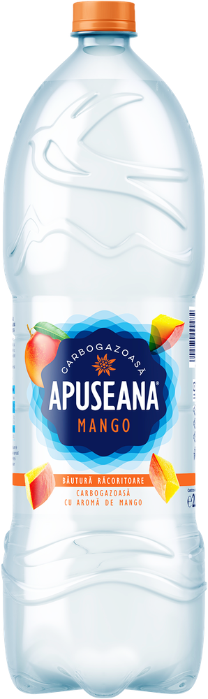Apă aromatizată carbogazoasă cu gust de mango 2L
