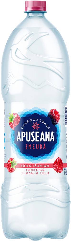 Apă aromatizată carbogazoasă cu gust de zmeură 2L